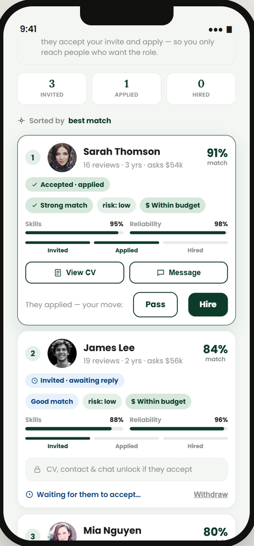 Browsing shifts